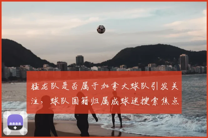 猛龙队是否属于加拿大球队引发关注,球队国籍归属成球迷搜索焦点